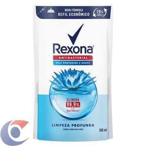 Sabonete Líquido Rexona Limpeza Profunda Refil 200ml
