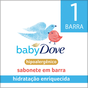 Sabonete Em Barra Infantil Baby Dove Baby Hidratação Enriquecida 75g