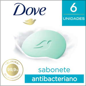 Kit Sabonete Em Barra Antibacteriano Dove 90g 6un