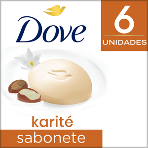 Kit Sabonete Em Barra Dove Karité E Baunilha 90g 6un