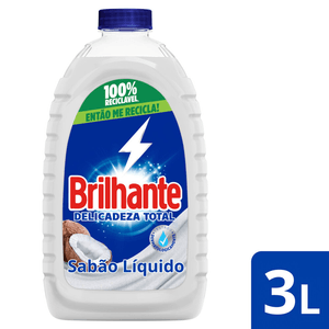 Sabão Líquido Brilhante Delicadeza Total 3 L