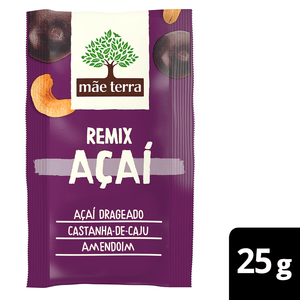 Mix De Frutas E Sementes Açaí Mãe Terra Remix 25g