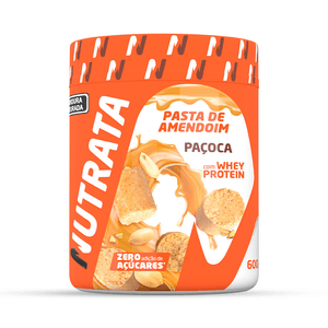 Pasta De Amendoim Whey Nutrata 600gr Pacoca