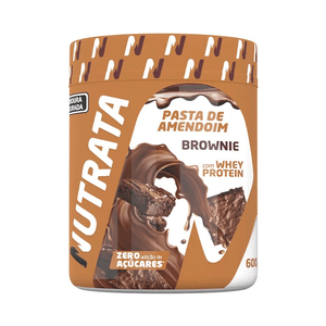 Pasta De Amendoim Whey Nutrata 600gr Brownie