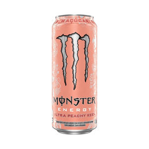 Energetico  Monster Lata 473ml Ultra Peachy Keen Zero Acucar