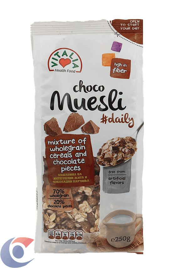 CER.MAC.MUESLI-VITALIA-CHOC.250G