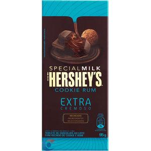 Chocolate Hershey Leite Recheado Cookie Rum 95g
