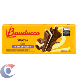 Wafer Triplo Chocolate Bauducco 140g