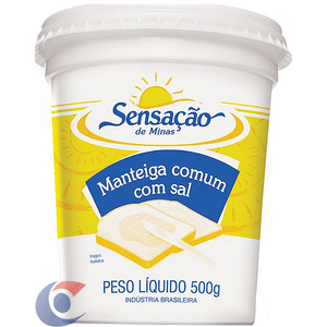 Manteiga Com Sal Sensação De Minas 500g