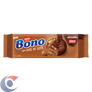 Biscoito Bono Recheado Coberto Doce De Leite 109g