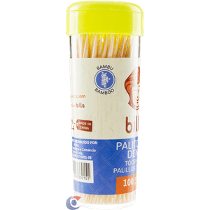 Palito Dental Billa Com 100 Bambu
