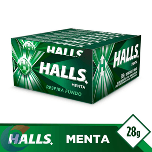Bala Halls Menta Display De 28g 21 Un