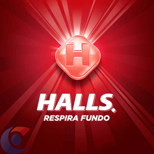 Bala Halls Morango Display De 28g 21 Un