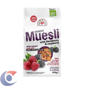 Cereal Muesli Amora E Framboesa Vitalia 320g