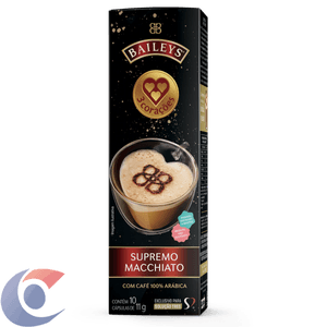 Café Com Leite 3 Corações Em Cápsula Baileys Supremo Macchiato 110g
