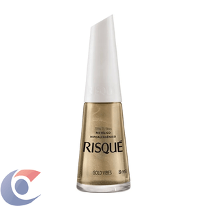 Esmalte Risqué Efeito Metálico Gold Vibes 8ml
