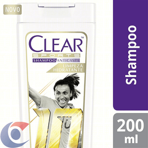 Shampoo Anticaspa Clear Sports Women Limpeza Hidratante 200ml