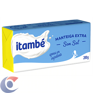 Manteiga Extra Itambé Sem Sal Tablete 200g
