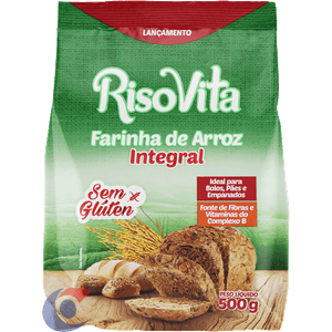 Farinha Arroz Integral Risovita Original 500g