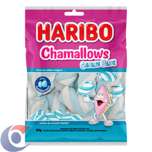 Marshmallow Haribo Cables Blue 80g