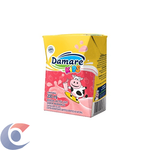 Bebida Láctea Damare Kids Morango 200ml