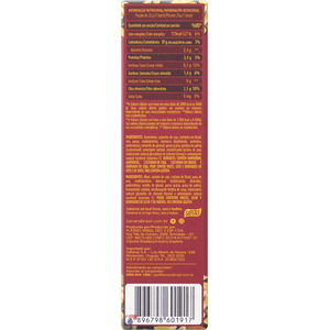 Barra Sem Açúcar Nuts Bar Castanha E Frutas 50g