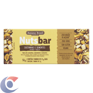 Barra Sem Açúcar Nuts Bar Castanha E Sementes 50g