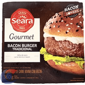Bacon Burger Tradicional Seara Gourmet 360g