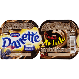 Sobremesa Danette Chocolate Ao Leite 180g 2 Un