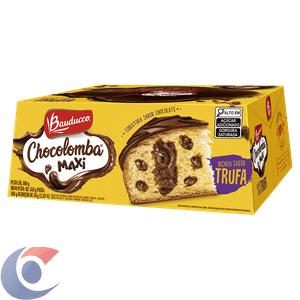 Bolo De Páscoa Recheio Trufa Cobertura Chocolate Bauducco Chocolomba Maxi Caixa 600g