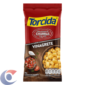 Salgadinho De Trigo Vinagrete Torcida Churras Pacote 38g