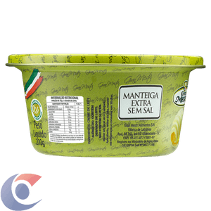 Manteiga Extra Gran Mestri Sem Sal Lata 200g