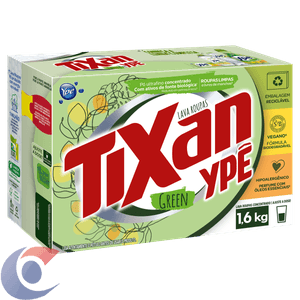 Lava Roupas Em Pó Tixan Ypê Concentrado Green 1,6kg
