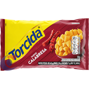 Salgadinho De Trigo Calabresa Torcida Pacote 38g
