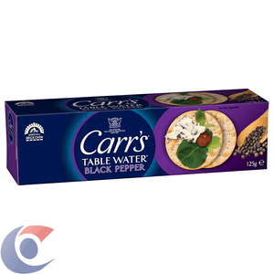 Biscoito Inglês Carr'S Água E Sal Com Pepper 125g