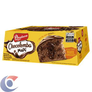 Bolo De Páscoa Recheio Mousse De Chocolate Cobertura Chocolate Bauducco Chocolomba Maxi Caixa 600g