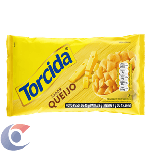 Salgadinho De Trigo Queijo Torcida Pacote 38g