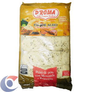 Pão De Alho D´Roma Peito De Peru Com Requeijão 500g