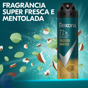 Desodorante Antitranspirante Aerosol Rexona Masculino Torcedor Fanático 150ml