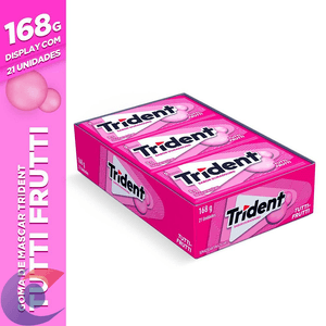 Goma De Mascar Trident Tutti-Frutti Display 8g 21Un
