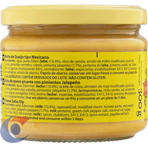 Molho Mexicano Queijo Frontera Tex Mex Vidro 300g