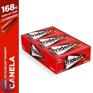 Goma De Mascar Trident Canela Display 8g 21Un