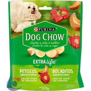 Ração Snack Dog Chow Frutas 75g