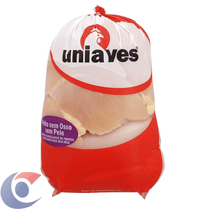 Peito De Frango Congelado Sem Osso E Sem Pele Uniaves