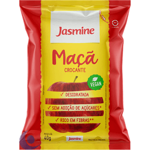 Maçã Seca Crocante Integral Jasmine 40g