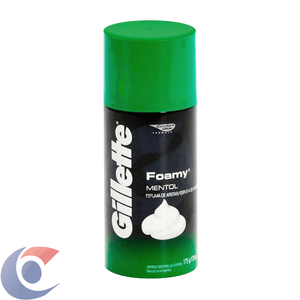 Espuma De Barbear Gillette Foamy Mentol 175g