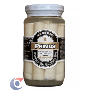 Palmito Gold Primus Inteiro Vidro 180g