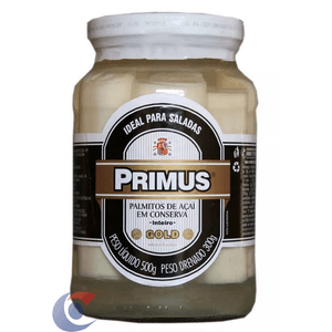 Palmito Primus Inteiro Vidro 300g
