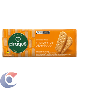 Biscoito Maizena Vitaminado Piraquê Pacote 175g