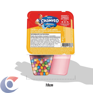 Iogurte Chamyto Morango + Cereais Coloridos 130g